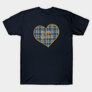 Clan Napier Tartan Heart T-Shirt